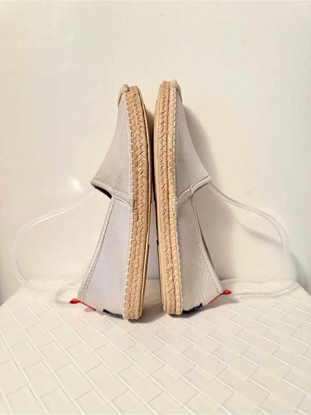 Sea Star Beachwear Beachcomber Espadrille Shimmer Champagne Water Shoes 8 w/box